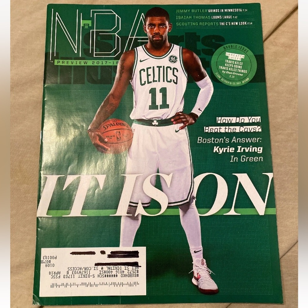Sports Illustrated Magazine - October 2017 - Kyrie Irving - Boston Celtics NBA